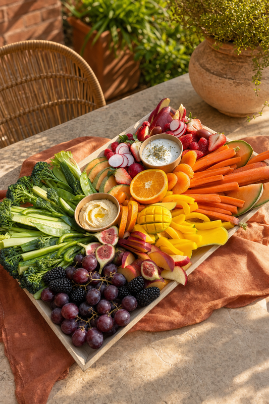 Vibrant Garden Platter