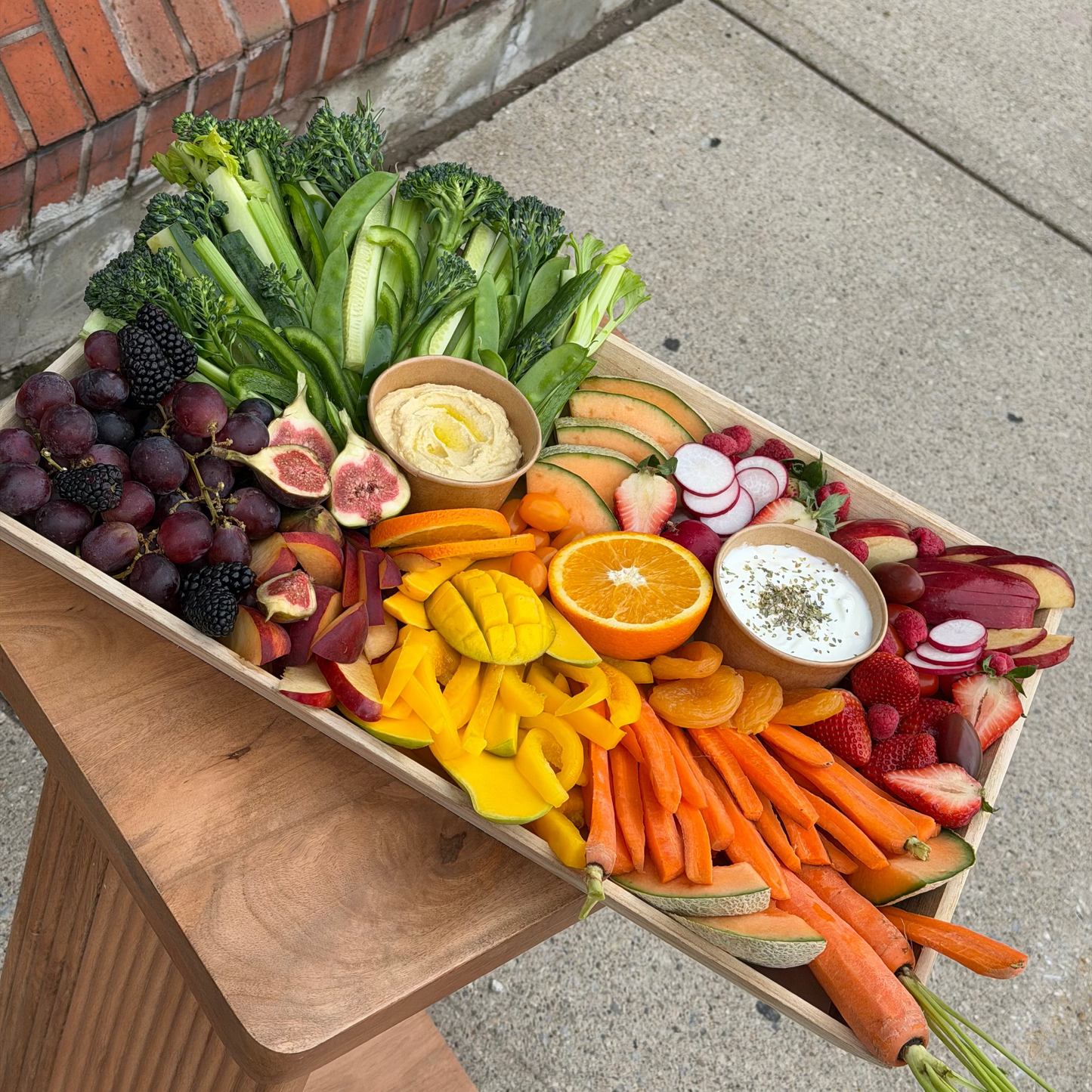 Vibrant Garden Platter